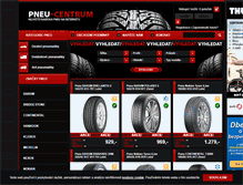 Tablet Screenshot of pneu-centrum.cz